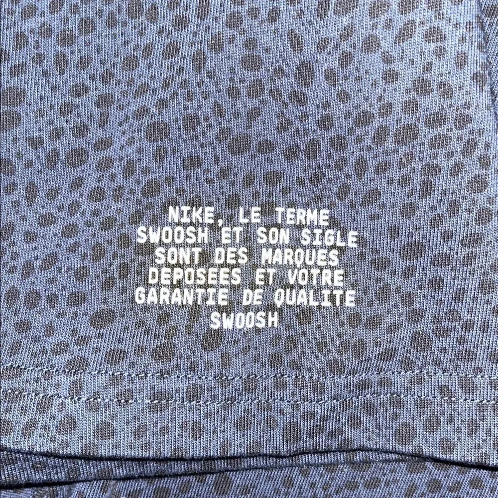 Navy Blue Black Nike Tee Shirt XXL Leopard Print Just Do It Printed Sleeve JDI